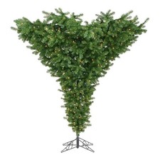 Vickerman Plastic Artificial Christmas Tree with 2420 PVC Tips in Green