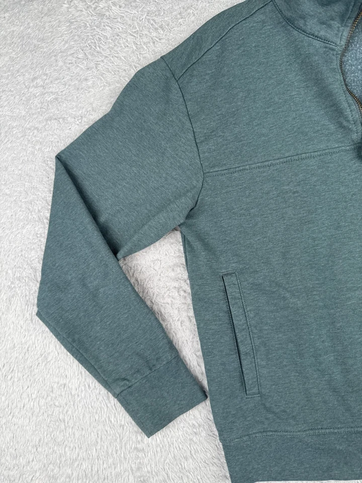 Suéter Patagonia Mujer Extra Pequeño Verde azulado 1/4 Cremallera Ahnya Pullover Mezcla Algodón Foto 3 de 4