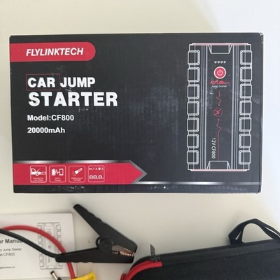 FLYLINKTECH Starthilfe Powerbank 20000 mAh Auto Jump Starter 12V CF800