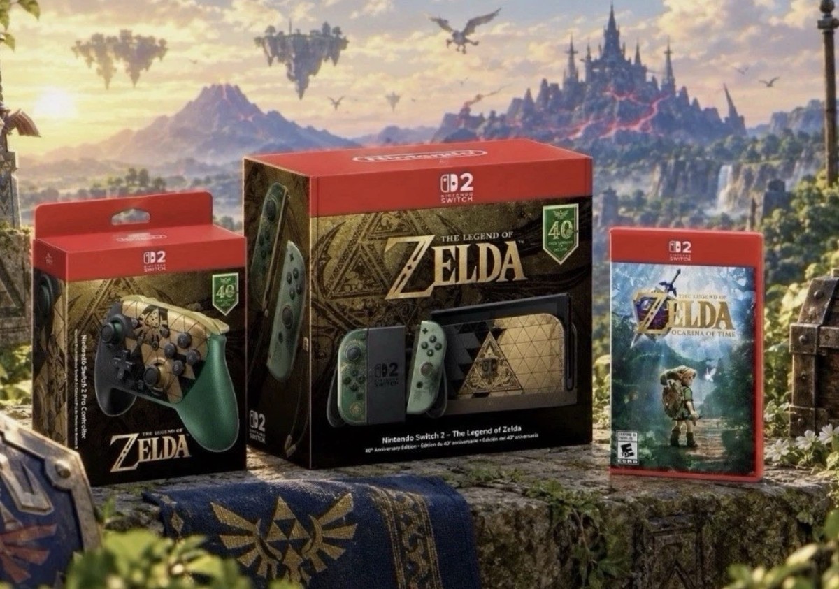 Nintendo Switch 2 The Legend of Zelda 40th Anniversary Console