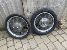 bmw r75/5 pair of wheels complete drum brake1973