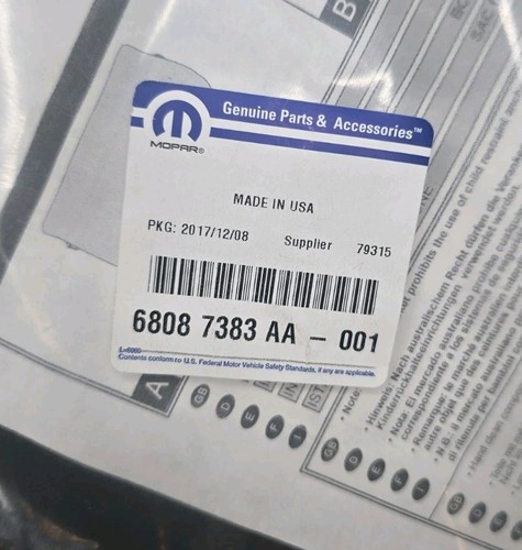 OEM Mopar 07-16 JK Jeep Wrangler Freedom Top Panel Storage Bag 68087383AA - Picture 2 of 3