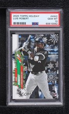 2020 Topps Holiday WalMart Mega Box Metallic Luis Robert #HW2 PSA 10 GEM MT 6fs