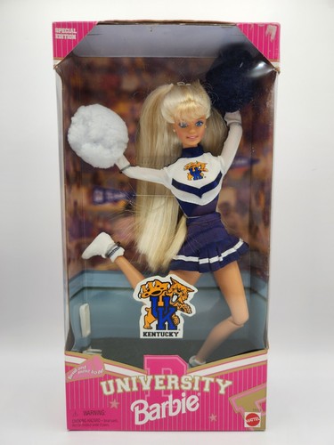 1996 Barbie University of Kentucky UK Wildcats Cheerleader Doll 19153 Vintage - Picture 10 of 10