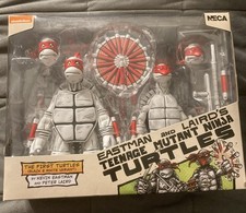  TMNT NECA Teenage Mutant Ninja Turtles 2 Pack Eastman Lairds FIRST Black White