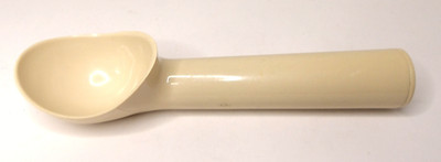 EKCO Vintage Ice Cream Dipper Scoop, Liquid in Handle, Nylon, Off-White, 7 in