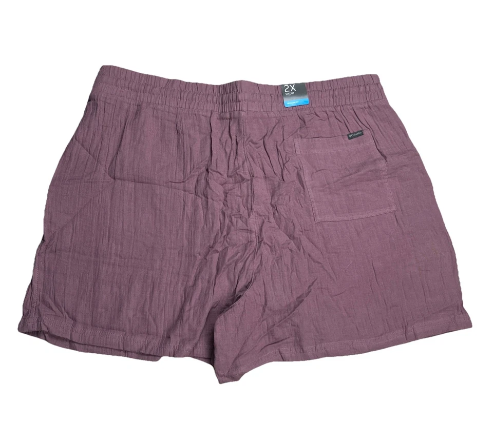 Columbia Holly Hideaway Algodón Breezy 5” Corto en Fig (Rosa) Para Mujer Talla 2X NUEVO Foto 2 de 4