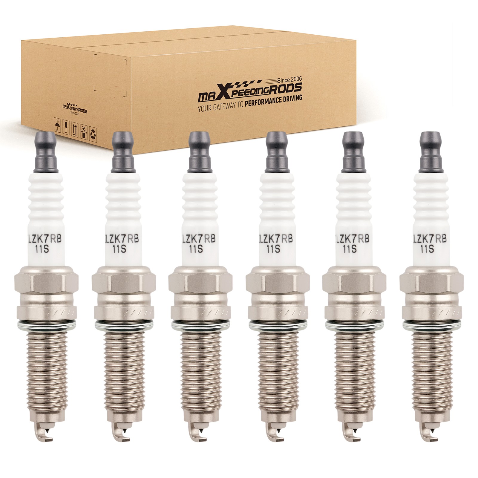 6X Iridium Spark Plugs for Honda Pilot 2009-2011 12290-R70-A01 ILZKR7B11