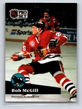 1991-92 Pro Set - Bob McGill Chicago Blackhawks Hockey Card