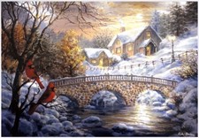 Greeting Card - Christmas Winter (with white envelope)
