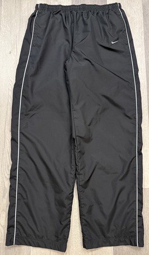 Pantalones deportivos cortavientos forrados de malla negra vintage Y2K Nike para hombre - XXL 2XL  - Imagen 1 de 7