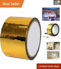 Versatile Gold Decorative Tape, 55 Yards x 2.4 Inches - Perfect for Scrapbooking