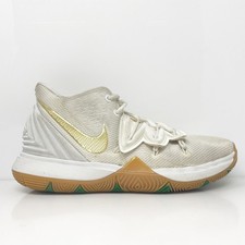 Nike Boys Kyrie 5 AQ2456-170 White Basketball Shoes Sneakers Size 6Y