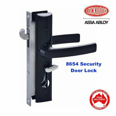 LOCKWOOD 8654 Security Screen Door Lock-Replaces Whitco W801217 -FREE POST.