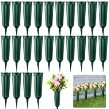 Cemetery Vases for Grave with Spikes Cemetery Flower Holder for Cemetery Grav...