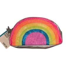 PEN + GEAR Glitter Rainbow Pencil Pouch Multicolor Great for School Kids & Teens