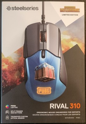 SteelSeries Rival 310 PUBG Edition FPS Wired Gaming Mouse Ergonomic BNIB