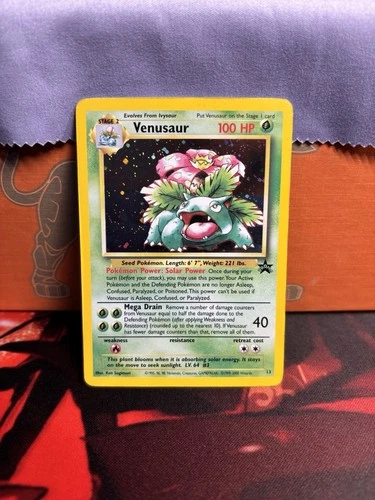 Venusaur WOTC Black Star Promo 13 Pokemon TCG 2000 Vintage Holo