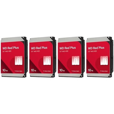 WD RED PLUS 10TB 512MB CACHE 4-PK