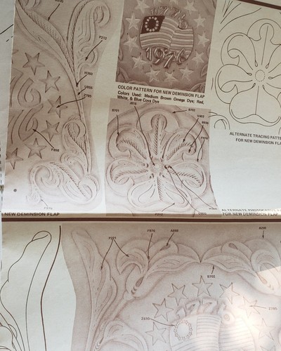 Leathercraft Part Of Our Heritage Patterns Bicentennial 1976 Gene Noland *Note - Picture 7 of 9