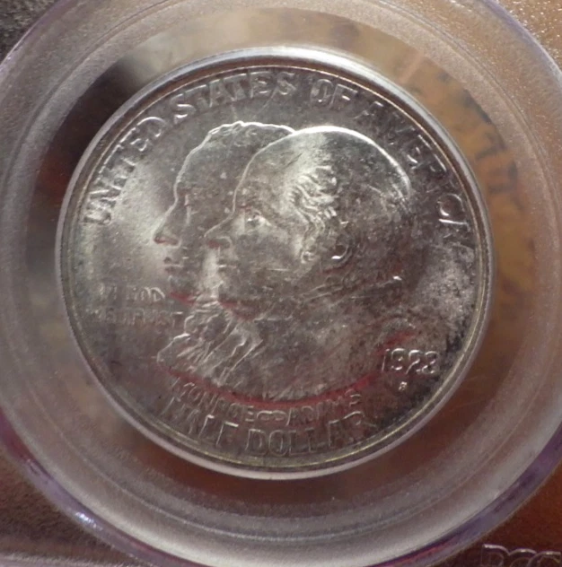 1923 S Monroe Commemorative Silver Half Dollar 50C PCGS MS62 C2 - Image 2 of 4