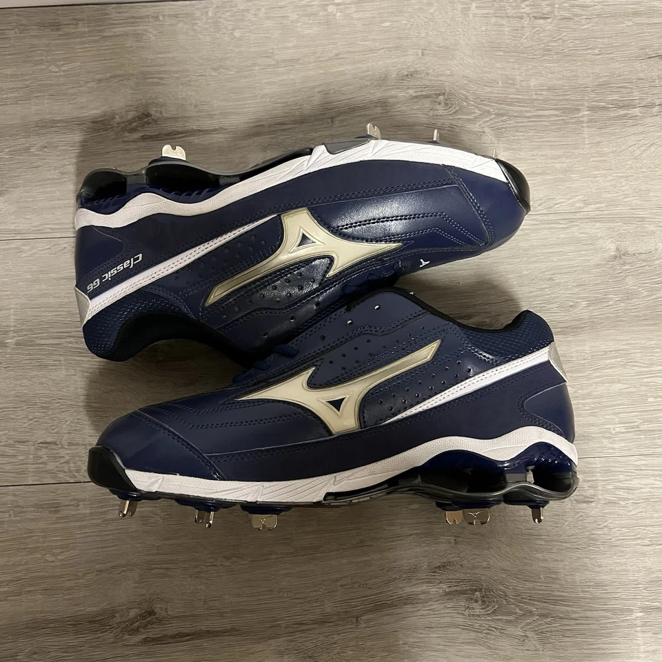 Botines de béisbol Mizuno 9 clavos clásicos G6 interruptor bajo para hombre 11 320378.5200 nuevos Foto 3 de 4