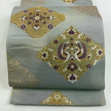 Bag belt masterpiece drum pattern pure silk Used BUYS-0