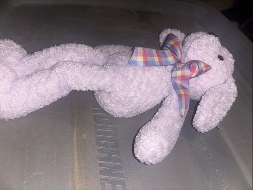 13 Zoll Commonwealth LAVENDEL helllila FLOPPY DOG SITZSACK Plüsch Stofftier 1999 - Bild 3 von 7