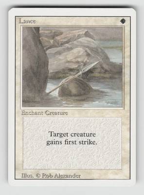 Lance Uncommon Revised Edition Magic: The Gathering Near Mint