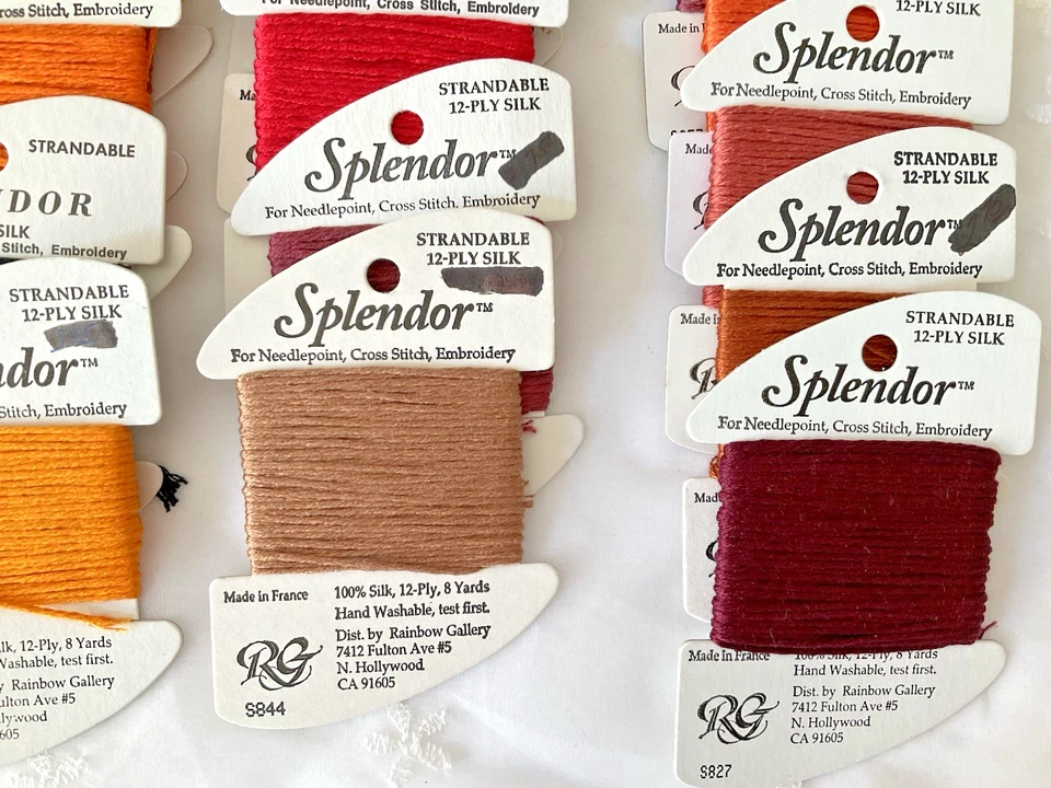 Needlepoint Embroidery Thread Lot of 15 Splendor Fall Colors Rainbow Gallery - Image 4 of 4