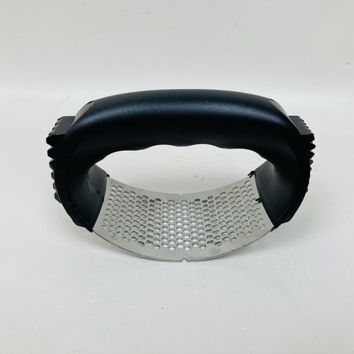 Garlic Press Rocker Mincer Chopper w/ Silicone Tubular Garlic Peeler & Brush - Picture 8 of 16