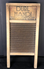 Vintage Washing Board 18"x8.5" Dubl Handi Columbus Washboard Co.
