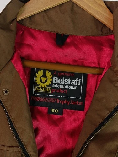 BELSTAFF Tourmaster Trophy Jacket Brown Nylon Biker Motorcycle Men Sz IT 50 M L image 4