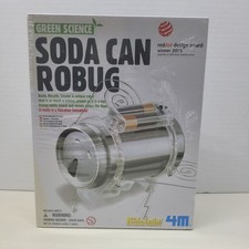 Green Science Soda Can Robug 4M KidzLabs NEW SEALED