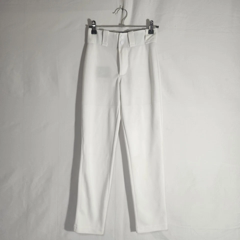 Lote de 2 pantalones de béisbol medianos juveniles de Mizuno y Wilson blancos y grises Foto 2 de 4