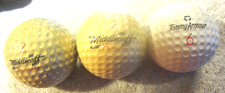 3 ad GOLF BALLS Middlecoff Autograph,Personal Golf Ball Wilson ,Tommy Armour VTG