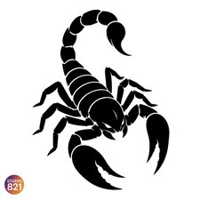 Scorpion Decal Sticker Tribal Scorpion Silhouette Car Window Laptop Vinyl