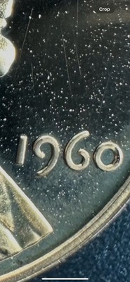 1960-P Proof Lincoln Cent DDO-001/Railroad Rim Error A-662