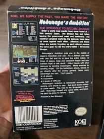 NOBUNAGA'S AMBITION Nintendo NES Complete CIB 