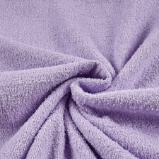 58" Lilac Poly Blend Stretch Terry Cloth Fabric by the Yard