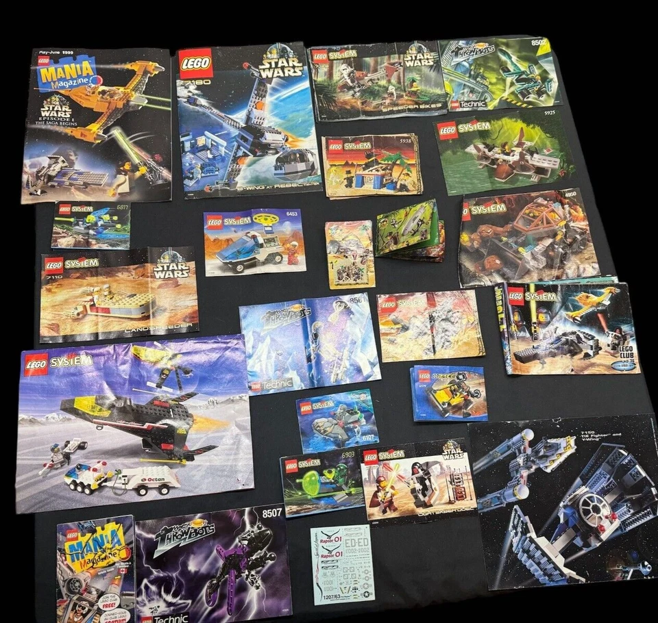 Lote de folletos LEGO Spider Man City Star Wars Ninja conjuntos varios figuras aprox 12 lb Foto 2 de 4