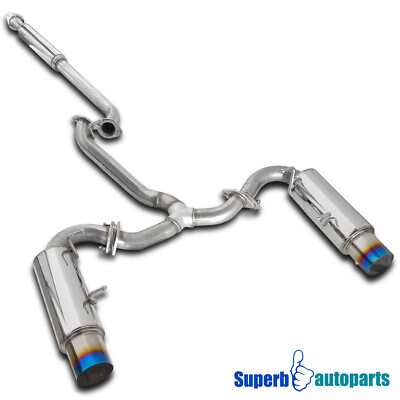 Fits 2012-2017 Scion FRS Catback Muffler Exhaust System w/ Titanium Tip BRZ GT86