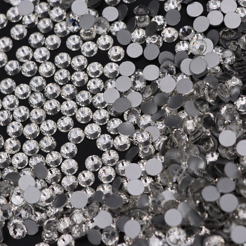 SS3-SS50 Glitter Crystal AB Nail Art Rhinestones Non Hot Fix FlatBack Stones - Picture 10 of 36