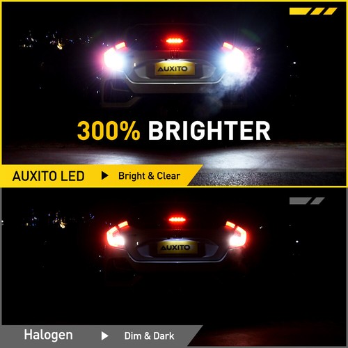 AUXITO 1157 16SMD LED 6500K Reverse Backup Brake Tail Stop Parking Light Bulbs - Foto 2 di 15