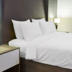 400 THREAD COTTON SATEEN FITTED SHEET - WHITE - SINGLE SIZE - EXTRA DEEP 38 cm