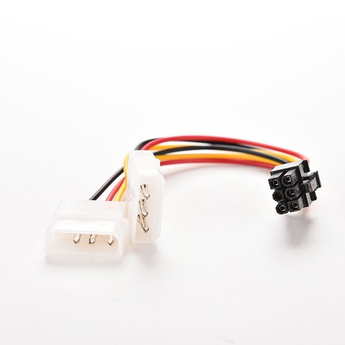 IDE Molex auf 6 Pin PCI Express PCI-E Grafikkarte Netzteil Kabel