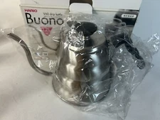 Hario V60 VKB-120HSV Buono Coffee Drip Kettle Gooseneck Stainless Pour Over 1.2L