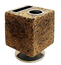 Vintage Cork Rotating Desk Pen Pencil Holder Park Sherman Midcentury MCM 1970s 