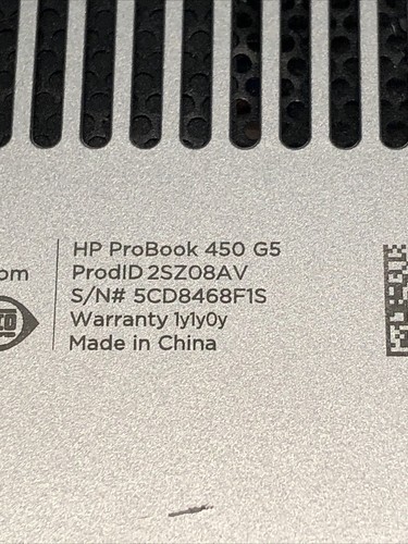 HP ProBook 450 G5 Core I5 Silver Laptop READ - Picture 5 of 6
