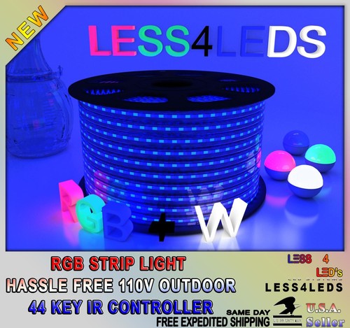 RGB +W 330' (100m) 110V - 120V Outdoor 5050 Flex LED Strip Light / 2 Controller - Picture 6 of 9